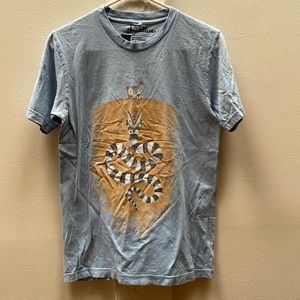 Super rare!  Beetlejuice shirt with sand worm light blue size small